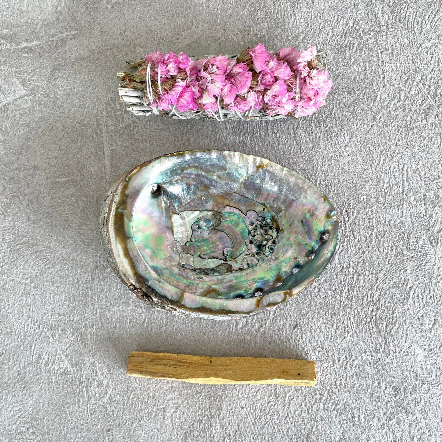 Pink Flowers Smudging Set